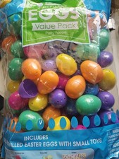 Easter Multicolor Plastic Pre-Filled Eggs, 100 Count, by Way To Celebrate