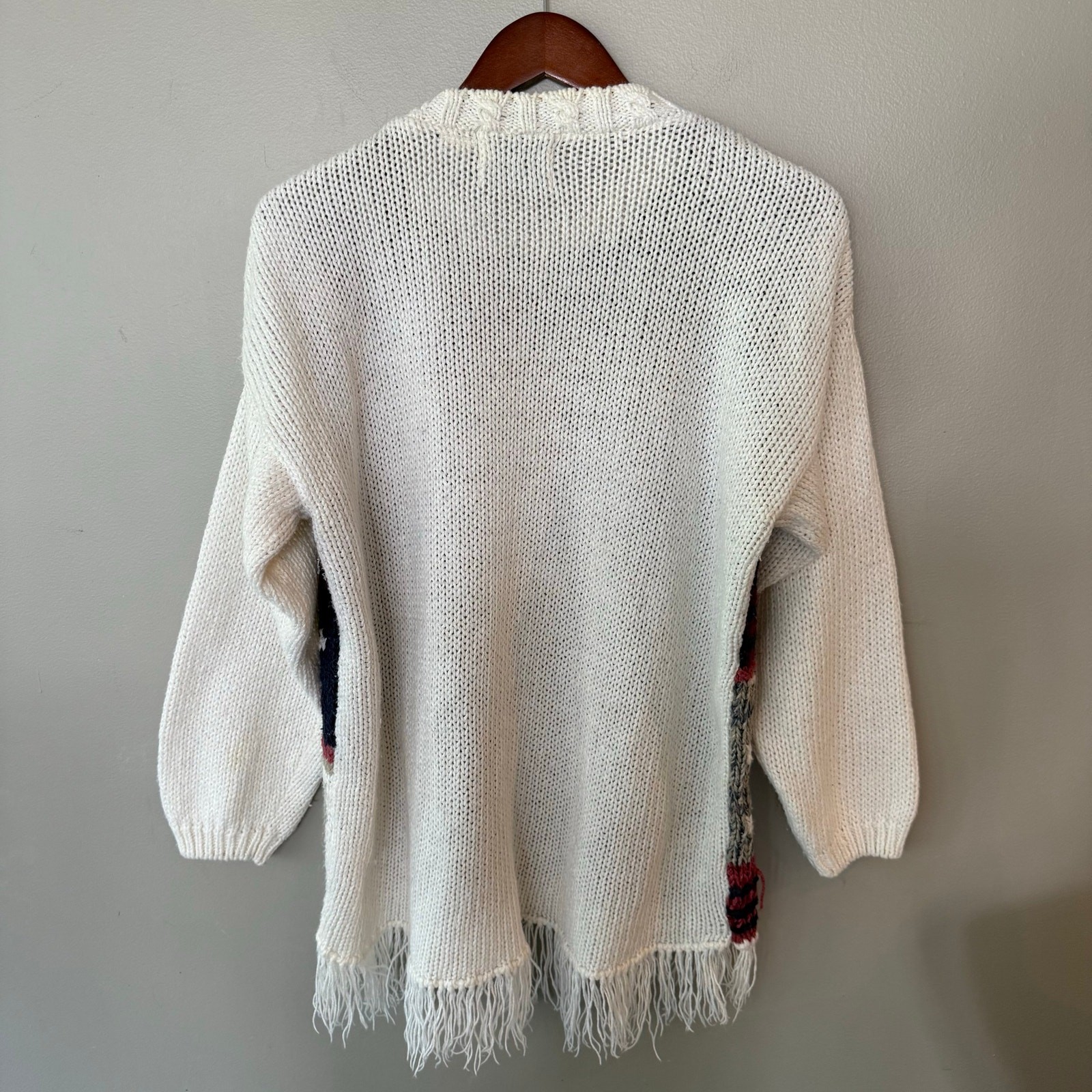 Vintage Shenanigans Hand Knit Patchwork Sweater F… - image 8