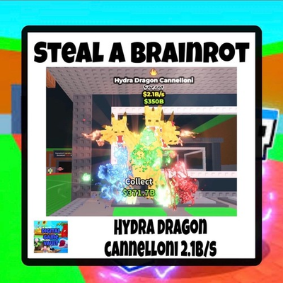 #ad #ad Hydra Dragon Cannelloni 2.1b s VERY RARE Steal a Brainrot Quick Delivery $84.99