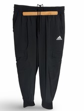 Adidas Men's Essentials Woven Cargo Pants Black Size Large