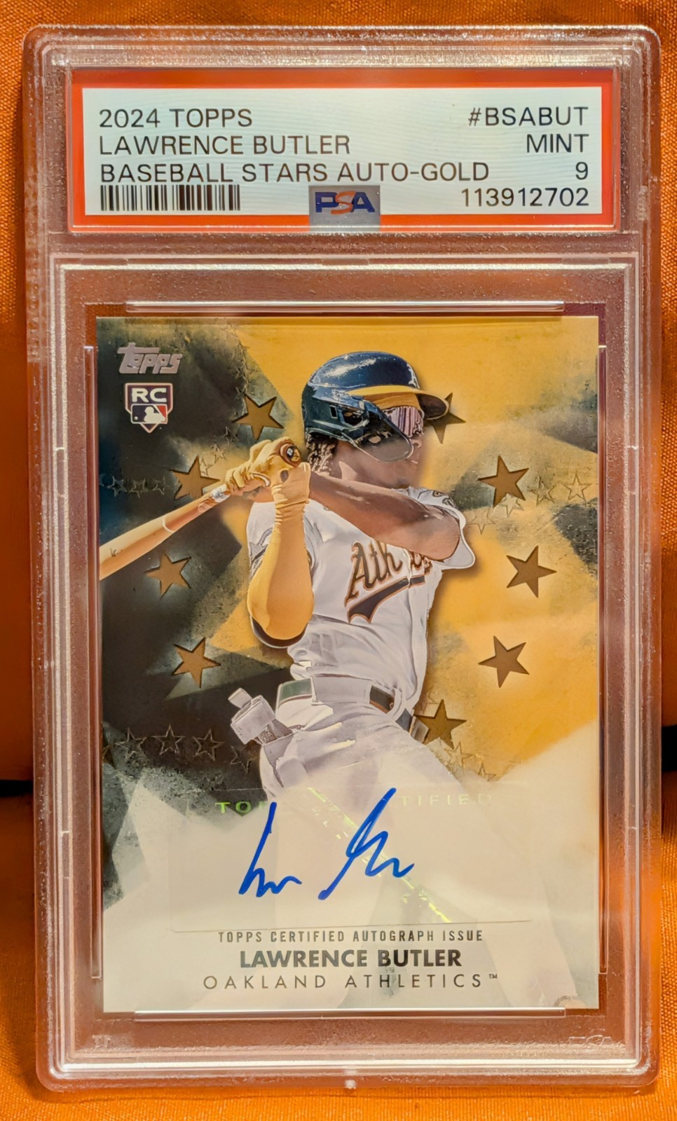 Lawrence Butler RC Auto 44/50 2024 Topps Update Baseball Stars Autographs