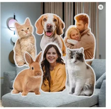 Personalized Custom Photo Plush Pillow Pet Picture Cushion Gift