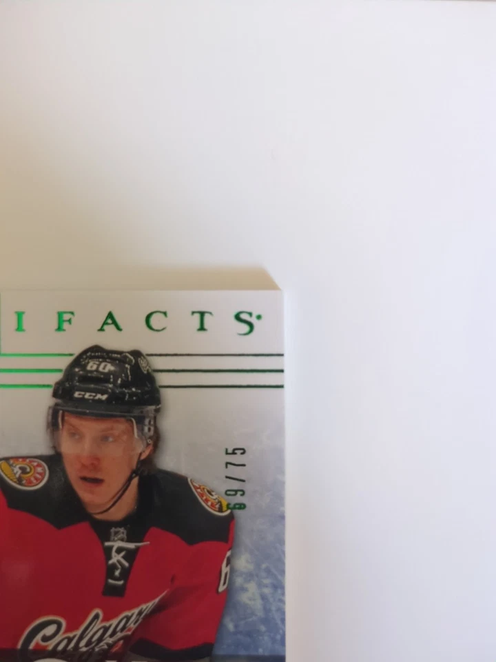 2014-15 UD Artifacts - Rookies Markus Granlund #143 Emerald Jersey/Patch 69/75 - Image 3 of 4