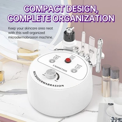 3 in 1 Diamond Microdermabrasion Dermabrasion Facial Skin Peel Vacuum Machine UK - Image 1 of 4