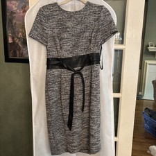 Women’s Calvin Klein Dress With Leather-look Belt Size 8