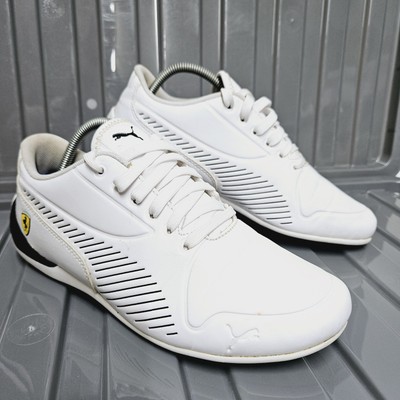Puma Ferrari X SF Drift Cat Gr. UK 4,5 EUR 37,5 Weiß Schwarz Leder Sneaker 