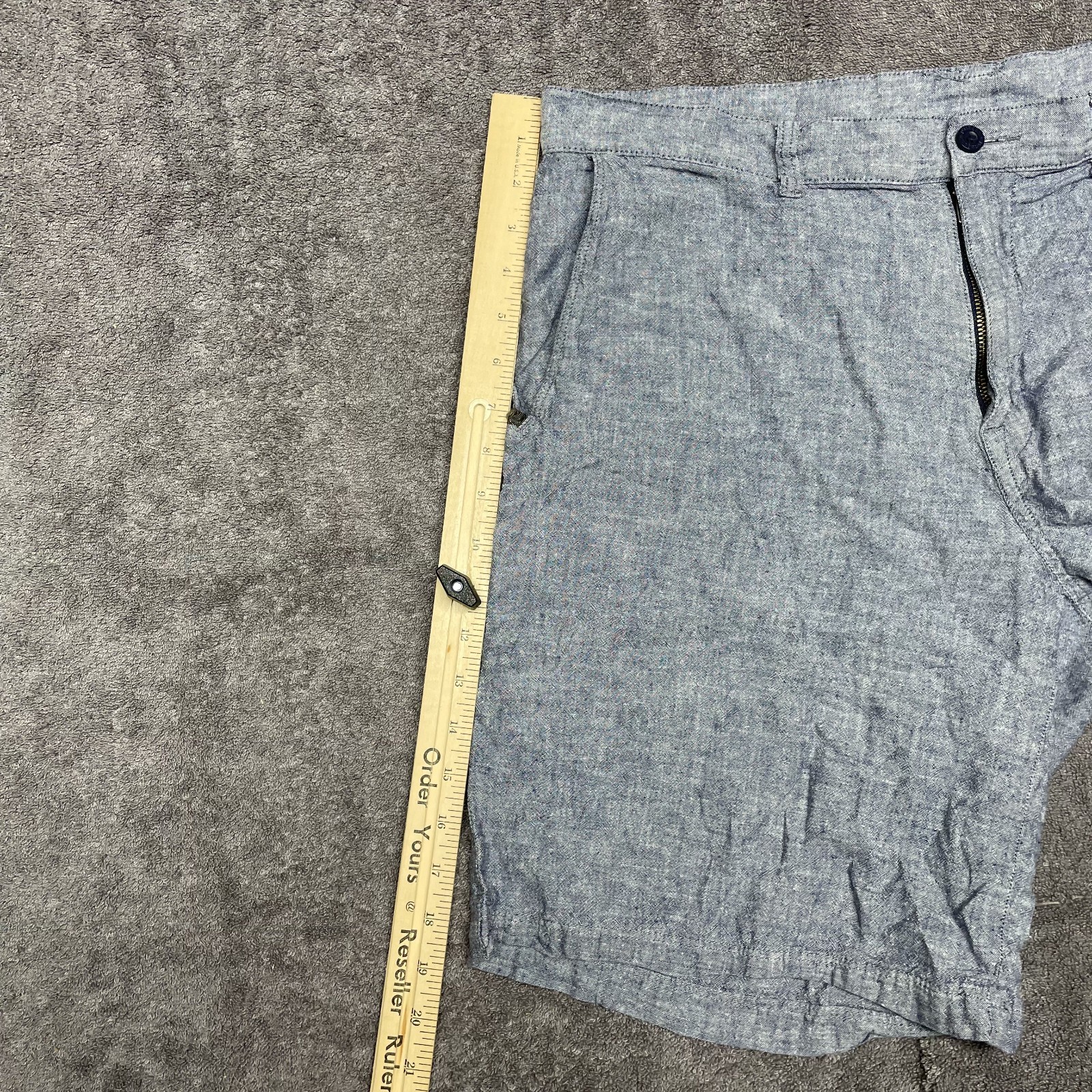 Patagonia Shorts Men's 36 Blue Back Step 9" Inseam Organic Cotton Hemp Blend thumbnail 8