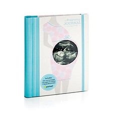 Pearhead My Pregnancy Journal, Pregnancy Memory Book with 7 Baby Keepsake Po...