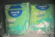  6 Oral-B Glide Floss Picks Scope Outlast Long Lasting Mint 75 each Pack