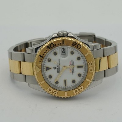 ROLEX YACHTMASTER DAMEN UHR 35MM 68623 STAHL/GOLD SCHÖNER ZUSTAND VINTAGE RX156