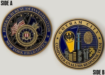 FBI New York Field Office Gotham City CART Challenge Coin 2#15