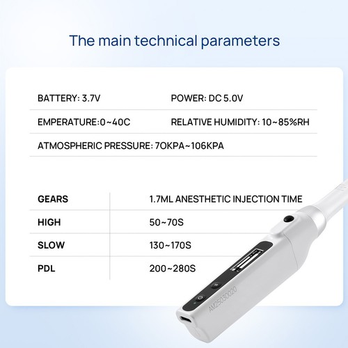 3Models Dental Painless Oral Local Anesthesia Injection Device Pen Mini Injector - Picture 33 of 35