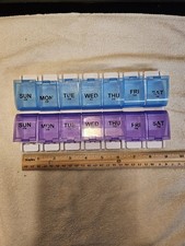 Equate pill box organizer AM/PM WEEKLY used