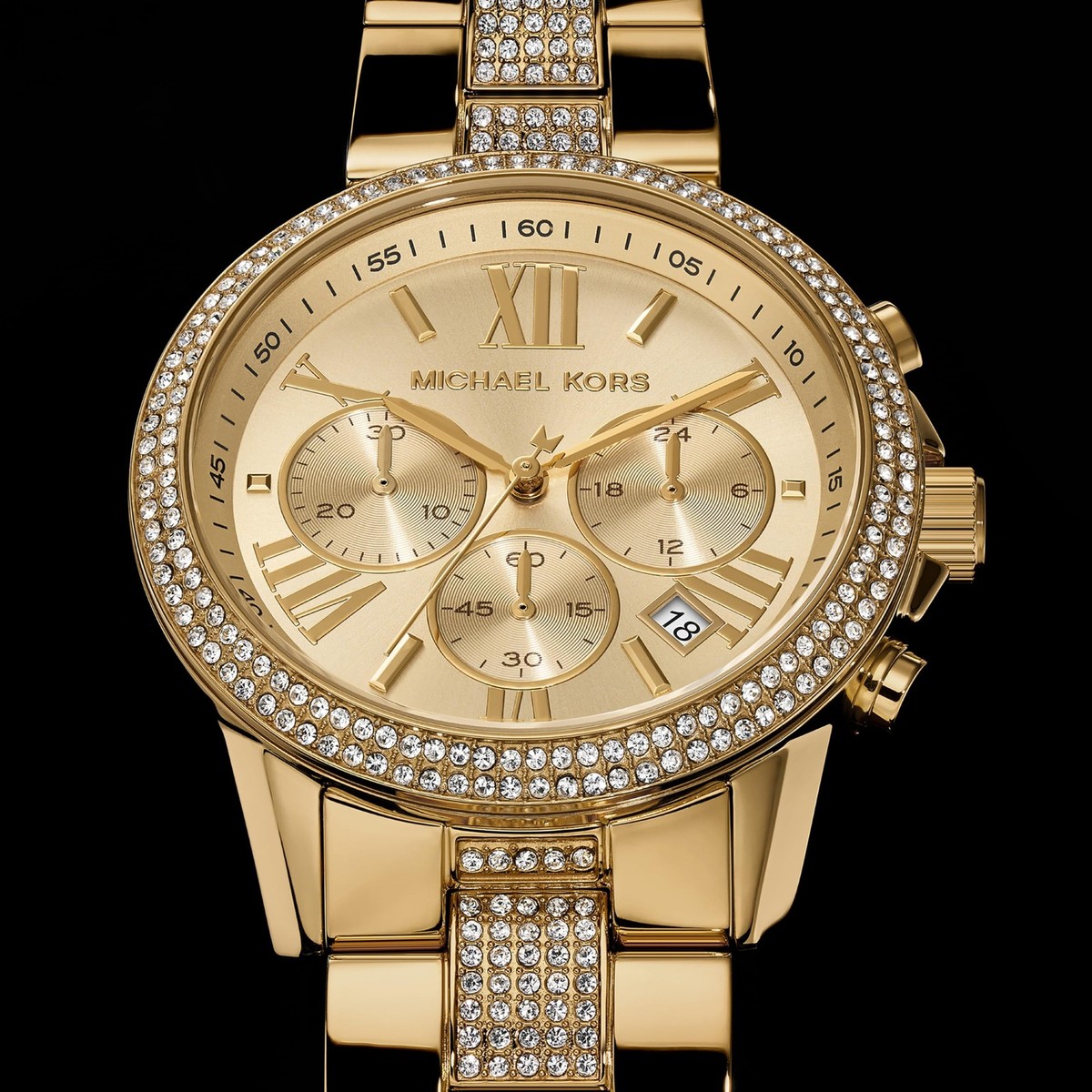 Michael KORS Brynn Chronograph Stainless Steel Watch 71O-9E0wI0L.jpg_BO30,255,255,  main image 3