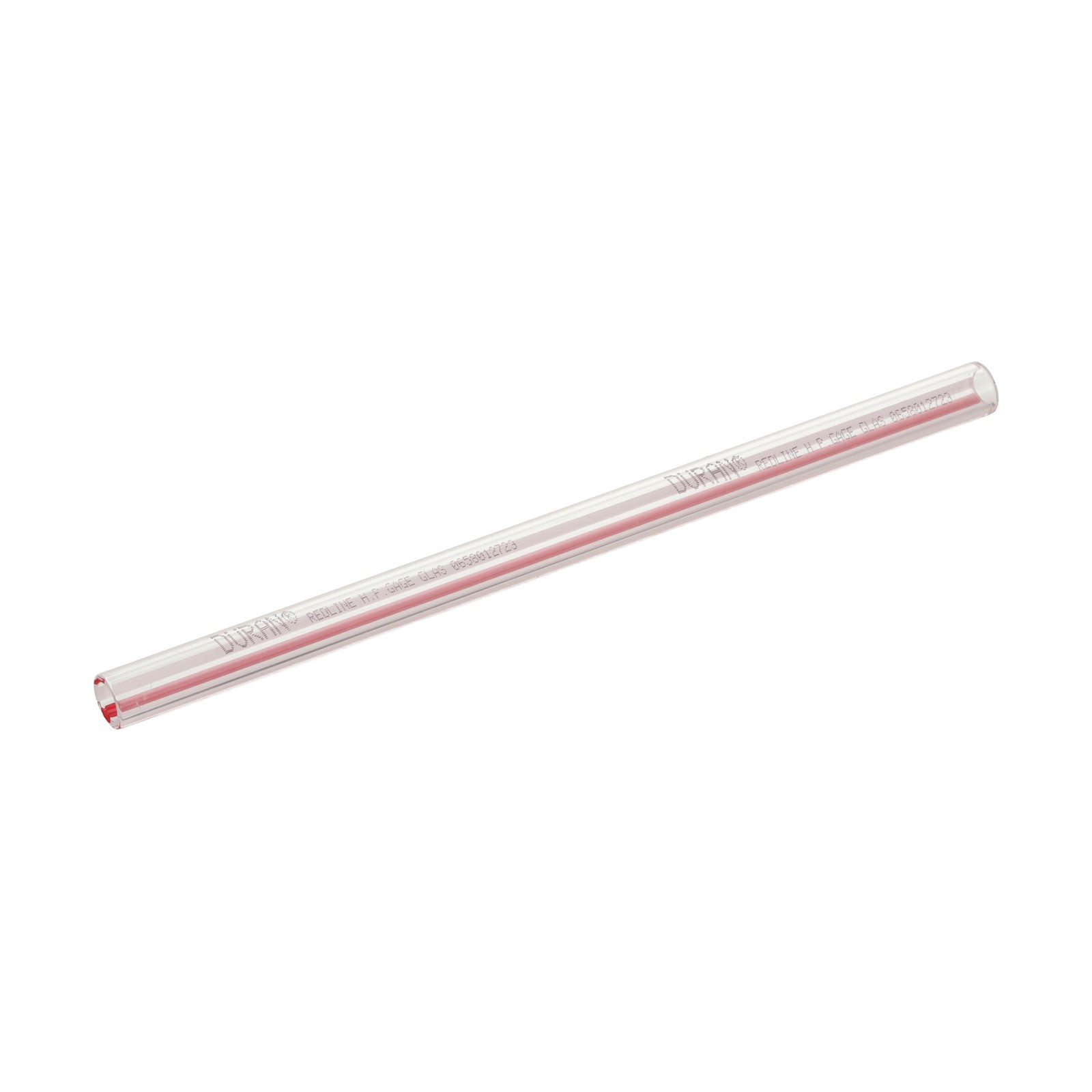 Mavrik Tube, Glass W/Red Stripe 10.5"