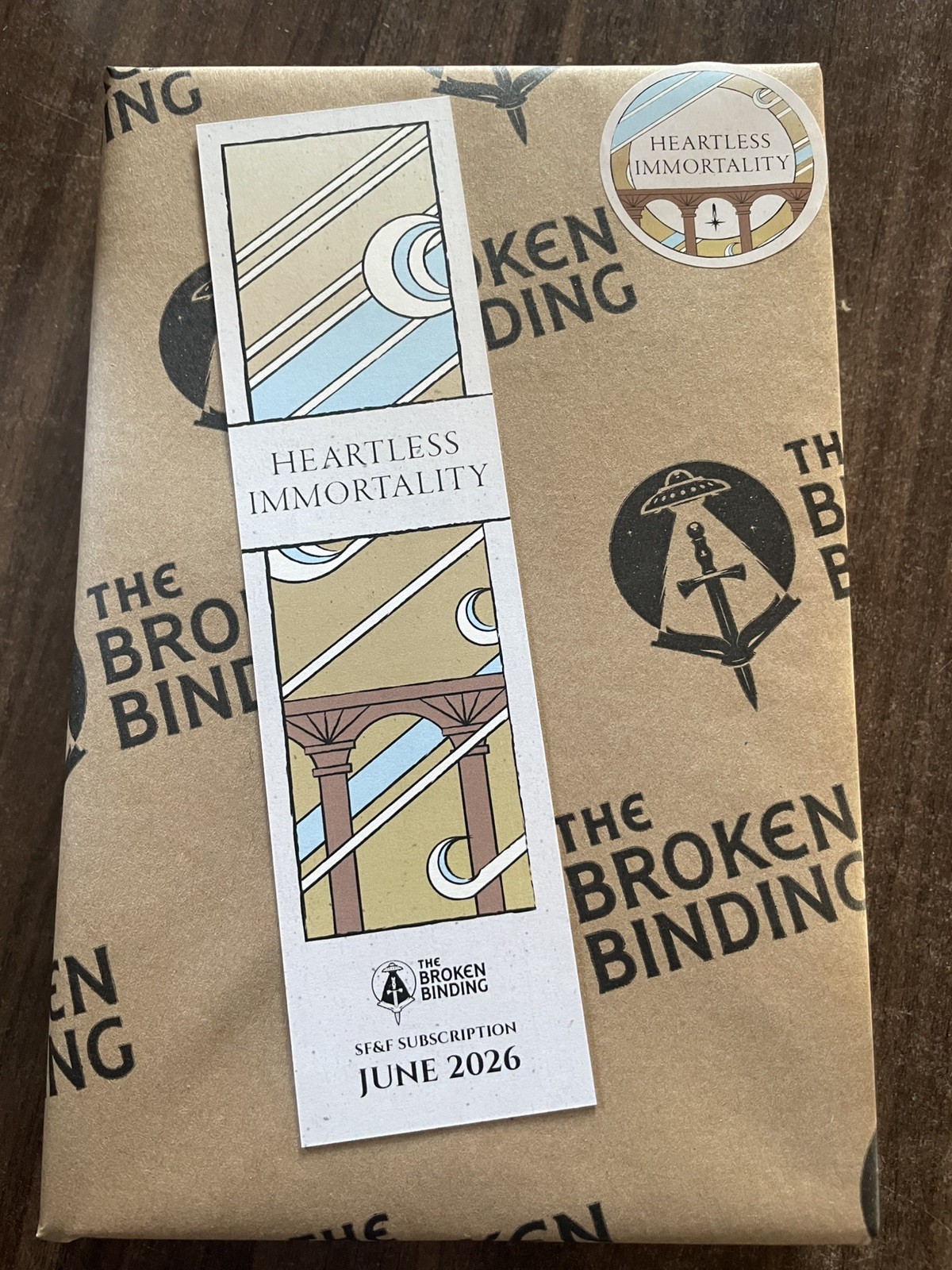 Broken Binding Heartless Immortality - Heart of the Nhaga Signed w/ bookmark