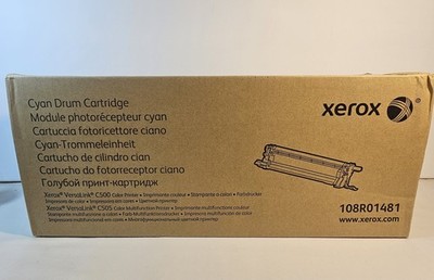 GENUINE XEROX CYAN DRUM CARTRIDGE - 108R01481 - VERSALINK C500 C505 - SEALED BOX