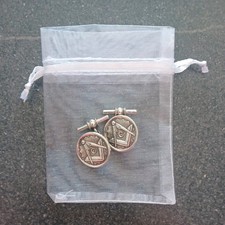 Silver Masonic Cufflinks 925 Hallmarked Solid Silver