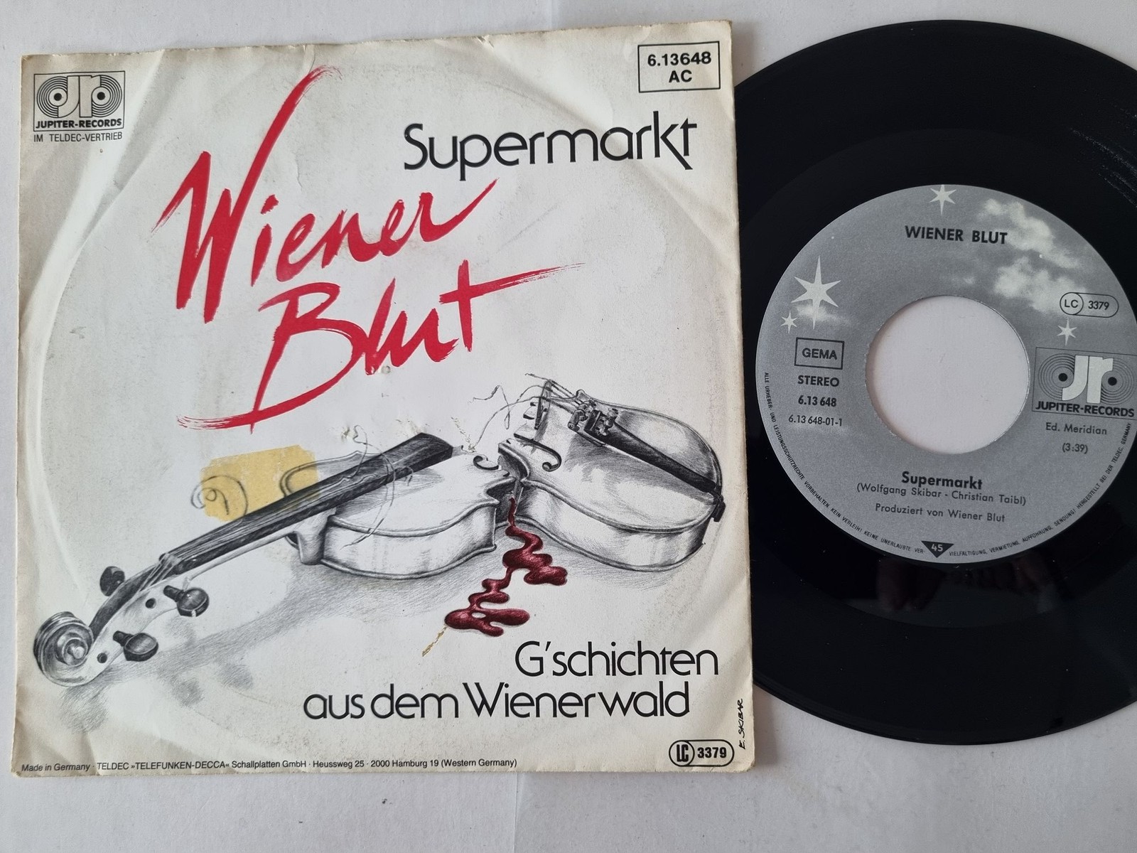 Wiener Blut - Supermarkt 7'' Vinyl Germany