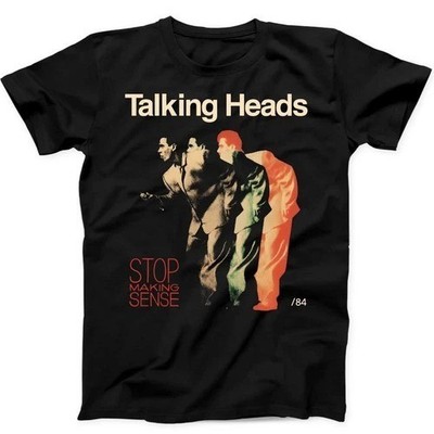 VTG Stop Making Sense 84 Talking Heads T Shirt Punk Rock Music Gift Tee Black