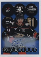 2024-25 Upper Deck Fleer Ultra Puckheads Auto Olen Zellweger #PH-20 Auto 0nr3