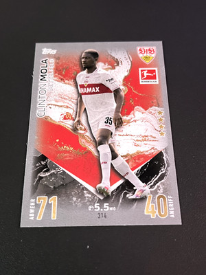 Topps Match Attax Bundesliga 23/24 314 Clinton Mola (VfB Stuttgart)