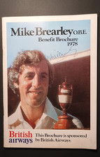 Mike Brearley Benefit Brochure 1978 - signed