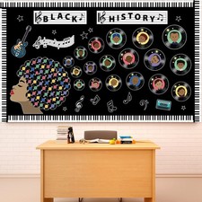 Black History Month Bulletin Board Decorations Black History Month Music Cuto...