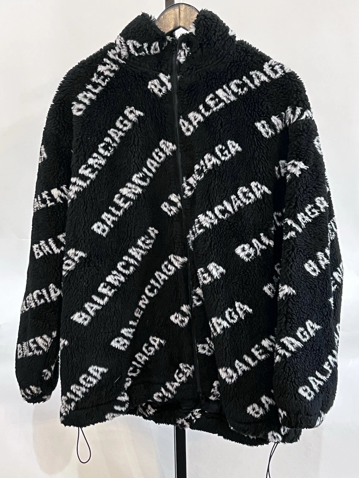 Balenciaga — Balenciaga Black/White Teddy Fleece Jacket