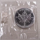 1988 Canada Maple Leaf 1 Troy Oz Silver Coin .999 Fine BU $5 RCM Package