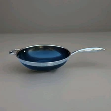 HexClad Hybrid Nonstick WOK Frying Pan 12-Inch Stay Cool Handle Oven Safe No Lid