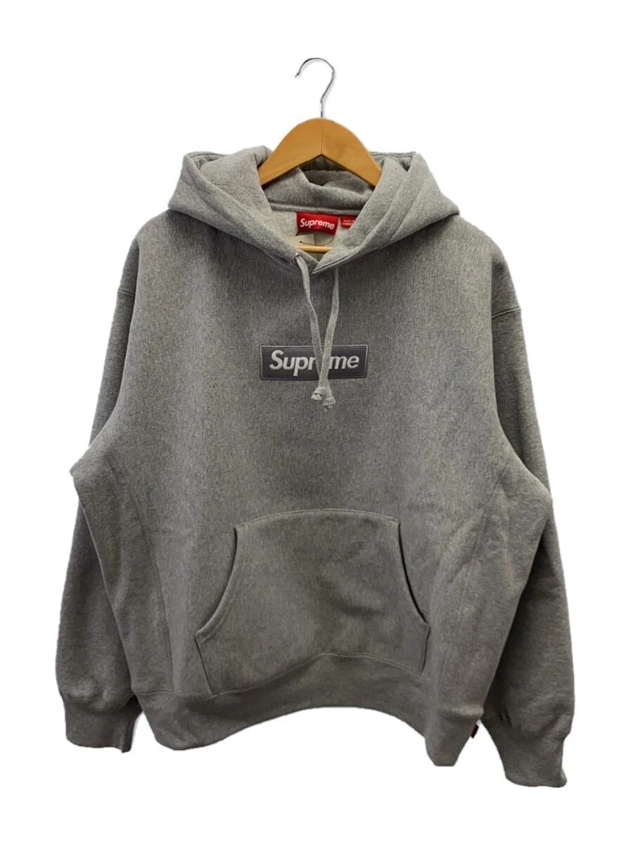 Sweat à capuche Supreme gris M occasion