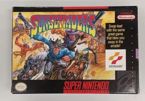 Nintendo Sunset Riders SNES USA Version, North American Game, Used