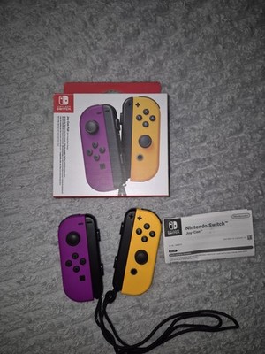Nintendo Joy-Con Controller Set kabellos mit Bewegungssteuerung lila/gelb OVP