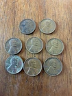 1951 wheat penny no mint mark & 1 Has D Mint Mark (8 Total ).