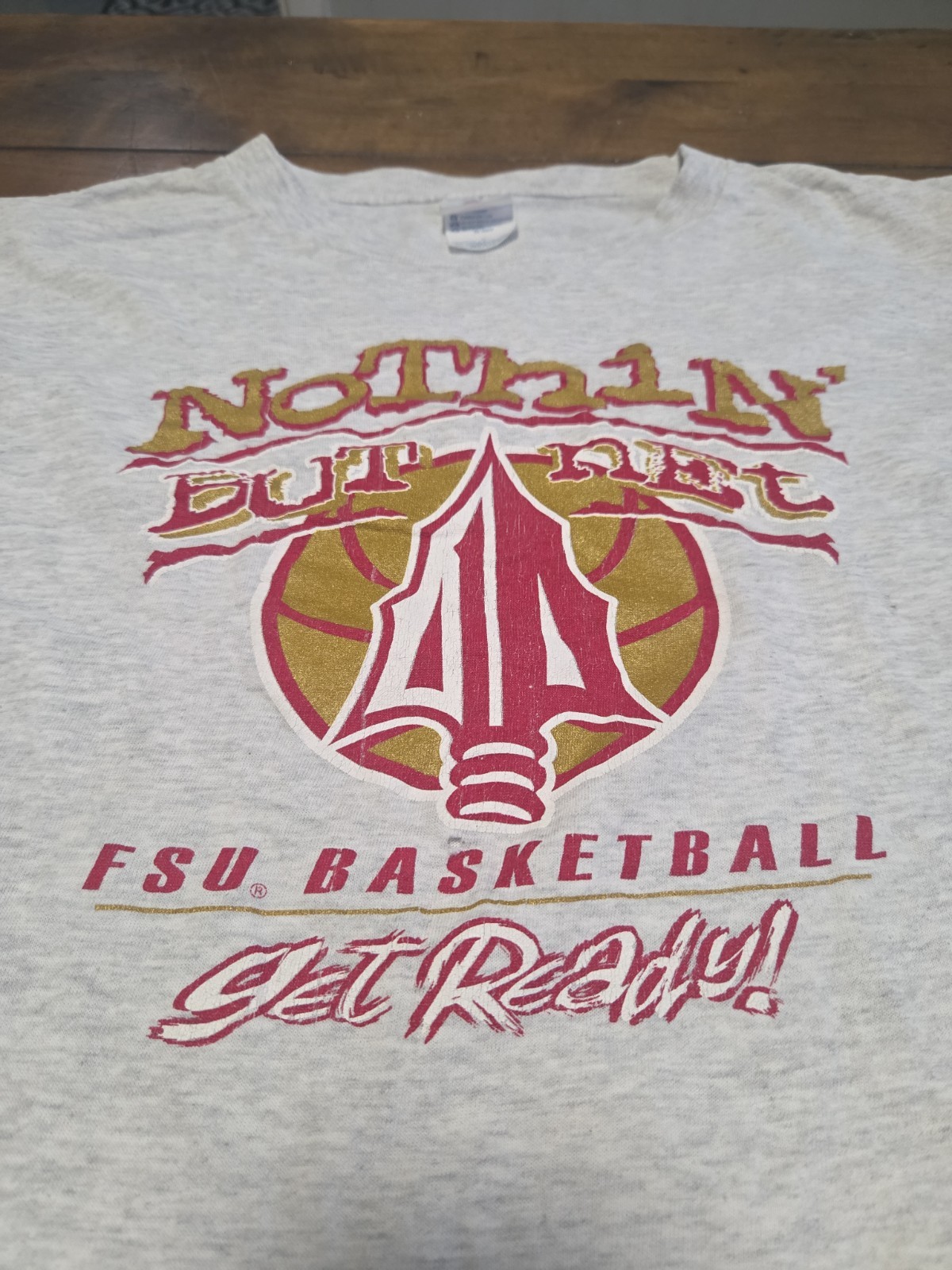 VTG Florida State Seminoles Long Sleeve Shirt Large Delta Y2K FSU Basketball image 2