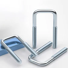 M16 Square U Bolts Zinc Plated Bracket Square U Bolt Galvanized For Nuts&Washers