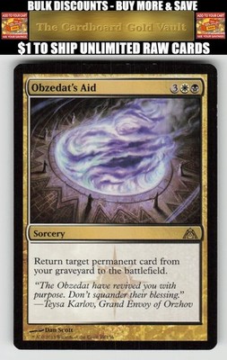 Magic_the_gathering Dragon's Maze #89 Obzedat's Aid