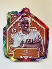 2024 Topps Holiday Mega Baseball Mike Trout #MLBO-1 MLB Ornament Card