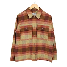 NWT Marmot Women's Incline Heavyweight Flannel Overshirt Gold Brown Size Small