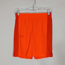 NWT Under Armour Boys Orange Zone 7" Loose Fit Athletic Shorts Size Large