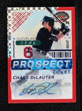 2024 Prospect Edition Red Power Prizm Signatures 18/99 Chase Delauter Auto 16wc