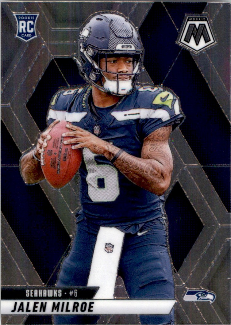 Jalen Milroe 2025 Panini Mosaic RC #322 Seattle Seahawks