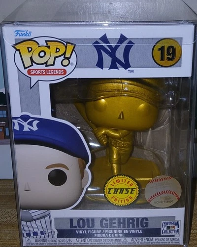 Lou Gehrig MLB Legends Gold Chase Funko Pop! Vinyl Figure #19 (Pop Protector)