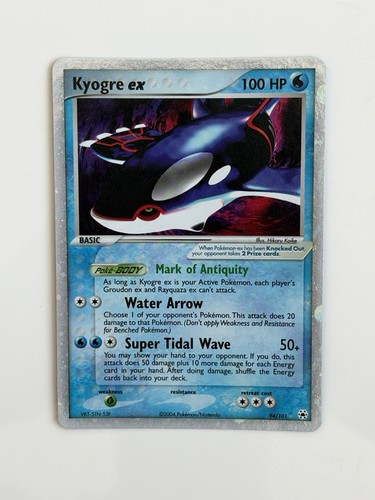 Pokemon TCG Kyogre ex 94/101 Hidden Legends Holo Silver Border