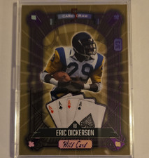 Wild Card 2024 5 Card Draw Egg Hunt Eric Dickerson Blue Green Foil /3