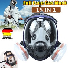 Vollmaske Atemschutzmaske Profi Gasmaske 6800 Lackiermaske mit Filter Atemschutz