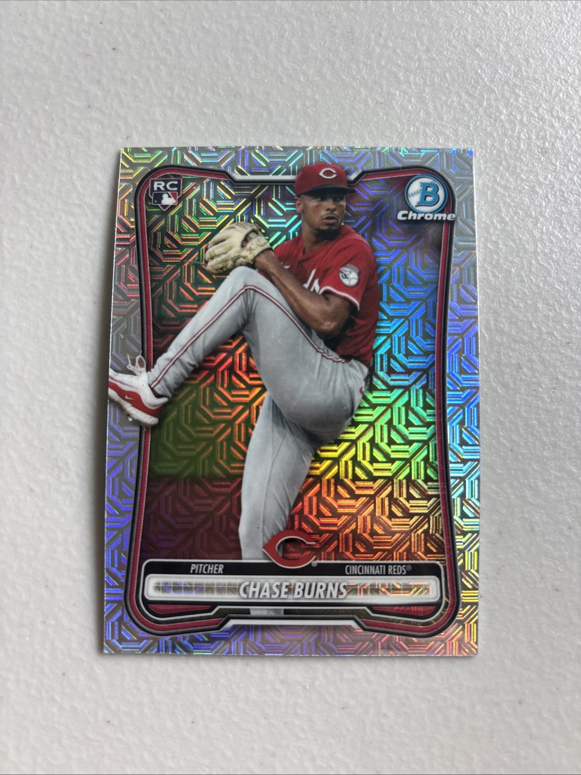 2026 Bowman Chrome Chase Burns (RC) Mojo Refractor #27 Cincinnati Reds Rookie 