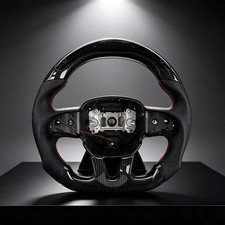 For Dodge Challenger 2015-2013 Carbon Fiber Steering Wheel Without Heating For Dodge Challenger 2015-2013 Carbon Fiber Steering Wheel Without Heating