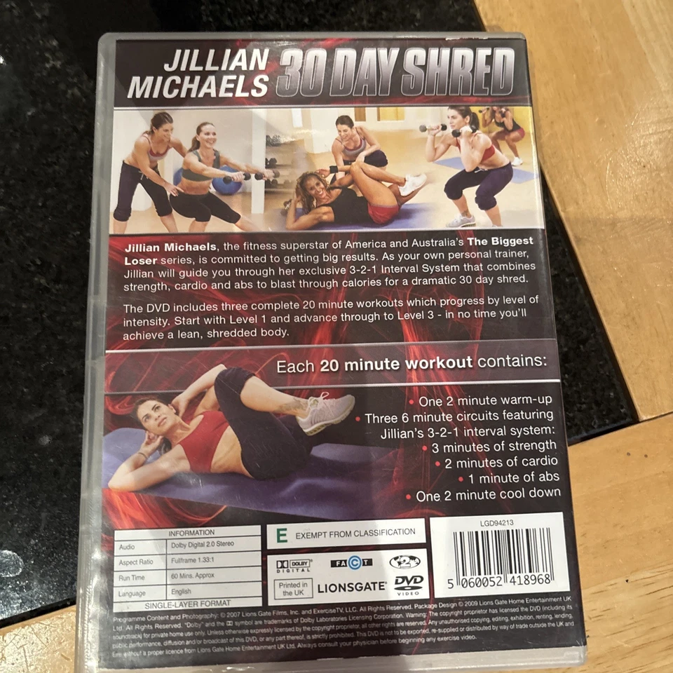 Jillian Michaels - 30 Day Shred DVD - (2009) - Image 4 of 4